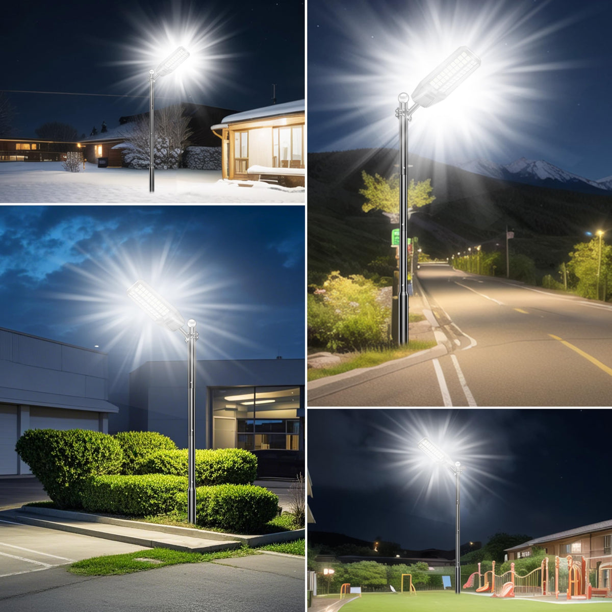 Vzyhik 9500W dusk-to-dawn operation lighting pathways and edges reliably.
