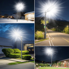 Vzyhik 9500W dusk-to-dawn operation lighting pathways and edges reliably.