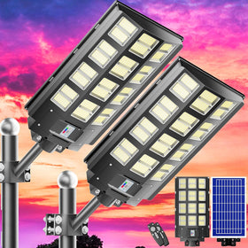 Vzyhik solar street light ready to illuminate parking lots at dusk