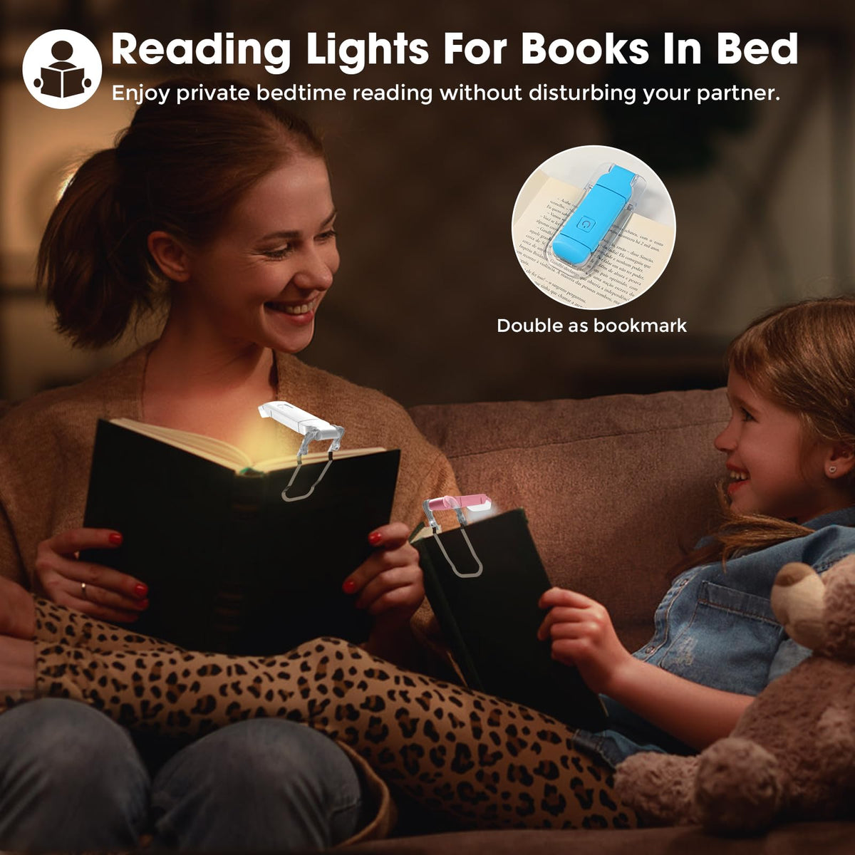 VZZNN reading light with flexible neck for precise lighting.