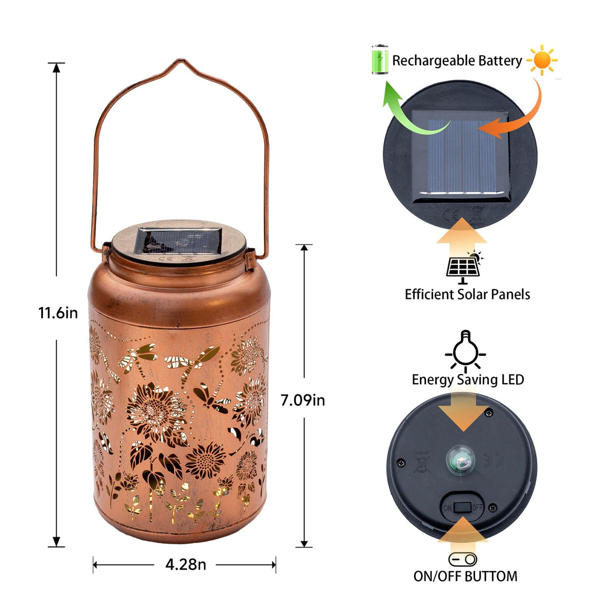 WACLSTDAY durable metal and ABS construction for outdoor use