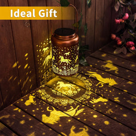 WACLSTDAY outdoor horse lantern decorates yard and patio with charm.