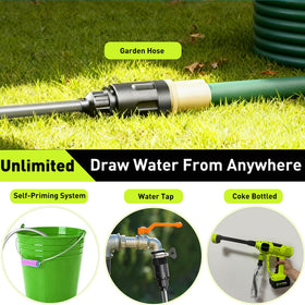 Wadaddy cordless car washer 10 spray settings for customizable cleaning intensity