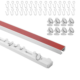 Wadoy self-adhesive curtain track mounted on ceiling for easy installation