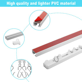 Wadoy durable curtain track made from sturdy material for long-term use