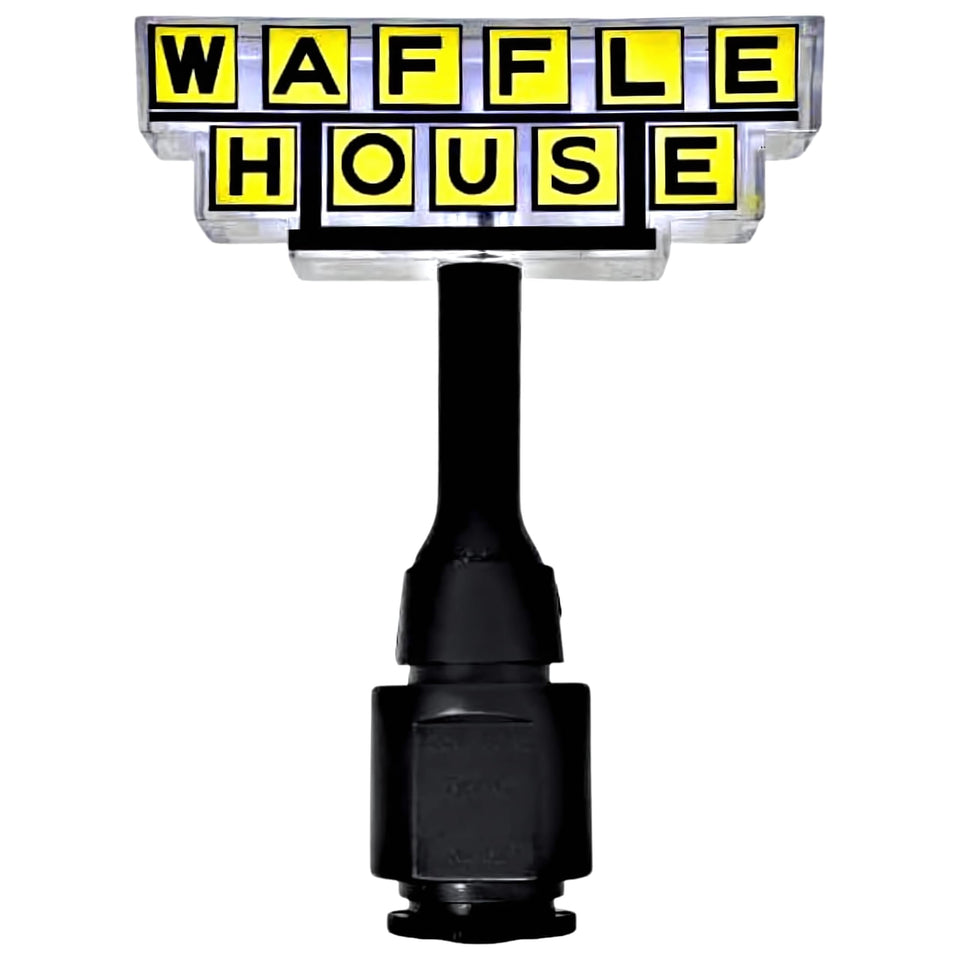 Waffle House classic logo glow night light adds nostalgic ambiance to any space.