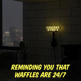 Waffle House plug-in design saves outlet space for busy homes.