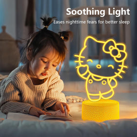 Wafinkeng Kitty cat decor lamp with four lighting modes for versatility.