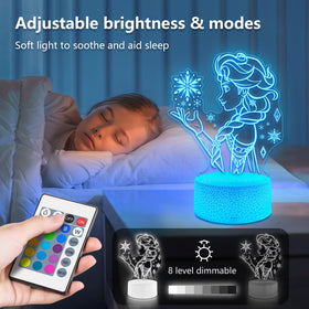 Wafinkeng princess themed bedroom lamp creates dreamy bedtime ambiance