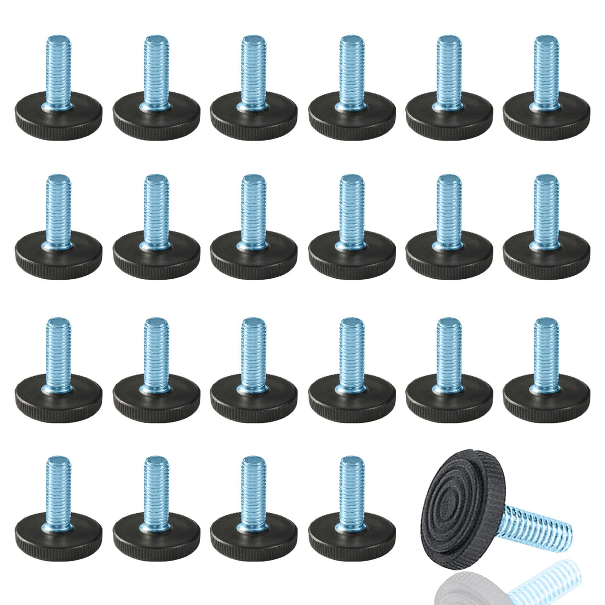 WAFJAMF adjustable leveler base with M8 thread provides stable furniture