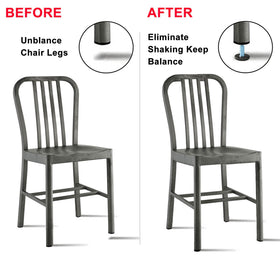 WAFJAMF leveler installed on chair leg reduces wobble