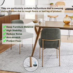 WAFJAMF leveler on table leg creates level surfaces