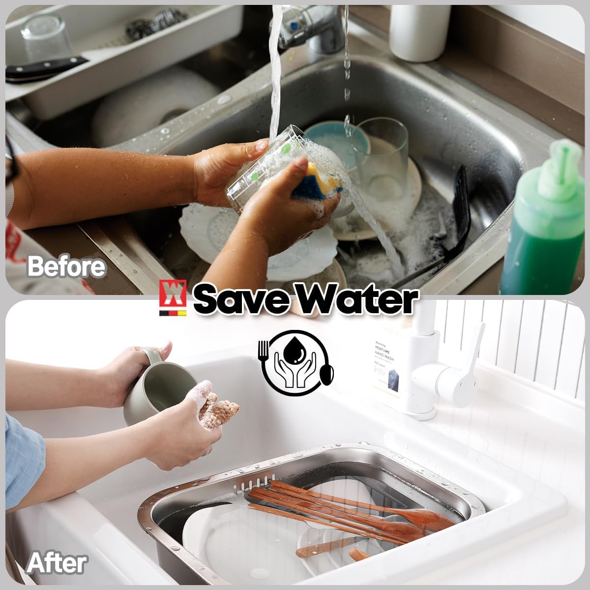 WAGENSTEIGER easy-to-clean, hygienic stainless steel surface.