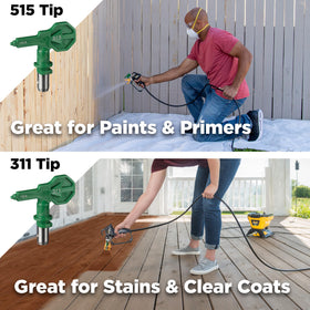 Wagner 515 tip for latex paints providing smooth finish