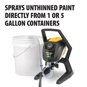 HEA pump on the Wagner Control Pro 150 delivering smooth spray with low overspray.