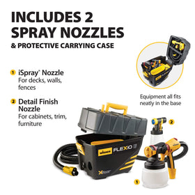 Wagner FLEXiO 5000 detail finish nozzle for smooth cabinet and trim work.