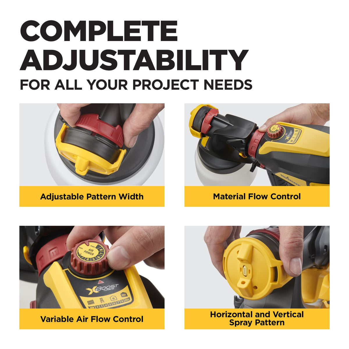 Wagner FLEXiO 595 9-speed dial for precise control.