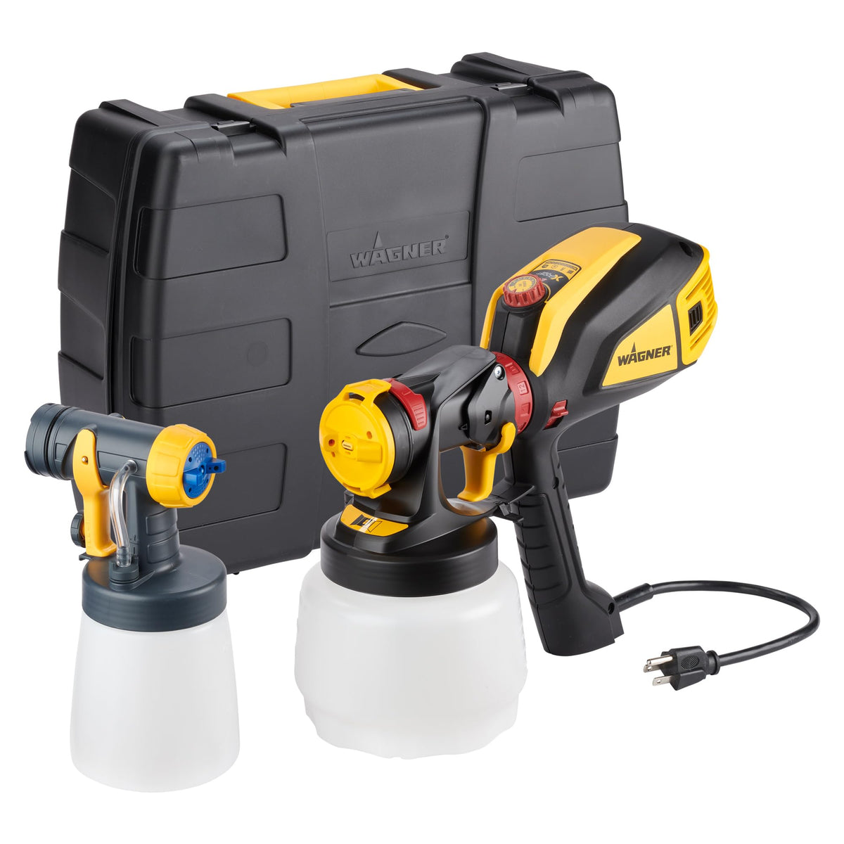 Wagner FLEXiO 595 main unit ready for quick setup and spray tasks.