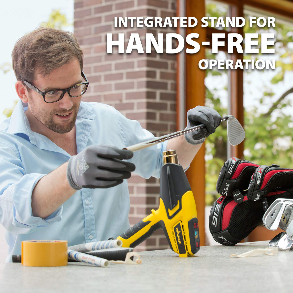 Wagner FURNO 500 ergonomic handle reduces fatigue during longer projects.