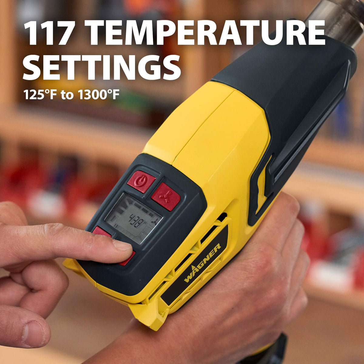 Wagner Furno 700 includes two nozzles for protected surfaces and targeted heating