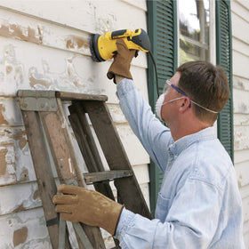 Wagner PaintEater replacement disc abrades paint to feather edges on siding