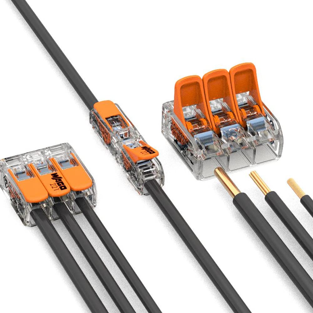 WAGO 221-2411 dual-conductor use offers compact, efficient connections