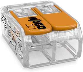 WAGO 221-412 compact splicing connector with lever for quick, reliable wiring in boxes