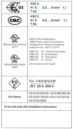 WAGO 221-612 in electrical panel setup for tidy terminations