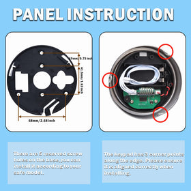 WAH LIN PARTS 9V alkaline battery compartment built into entry case