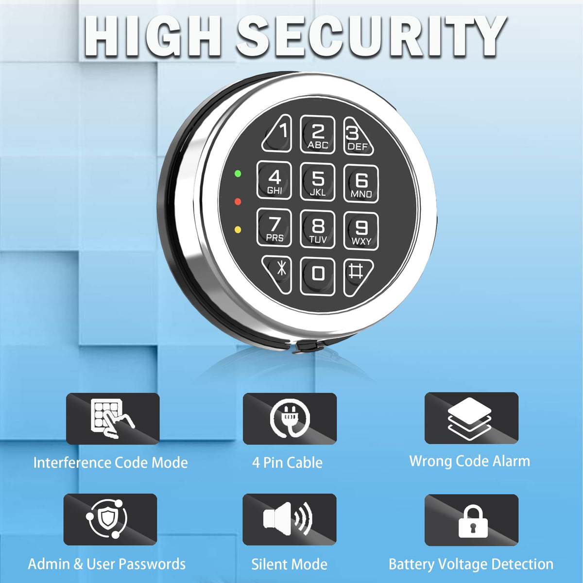 WAH LIN PARTS motherboard with digital keypad supporting multiple user codes