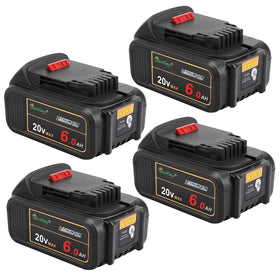 Waitley 20V 6Ah battery front view for extended runtime on compatible tools.