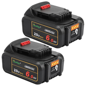 Waitley 20V 6.0Ah two-pack battery kit for extended cordless tool runtime.