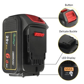 Waitley battery with LED indicators showing real-time charge levels.