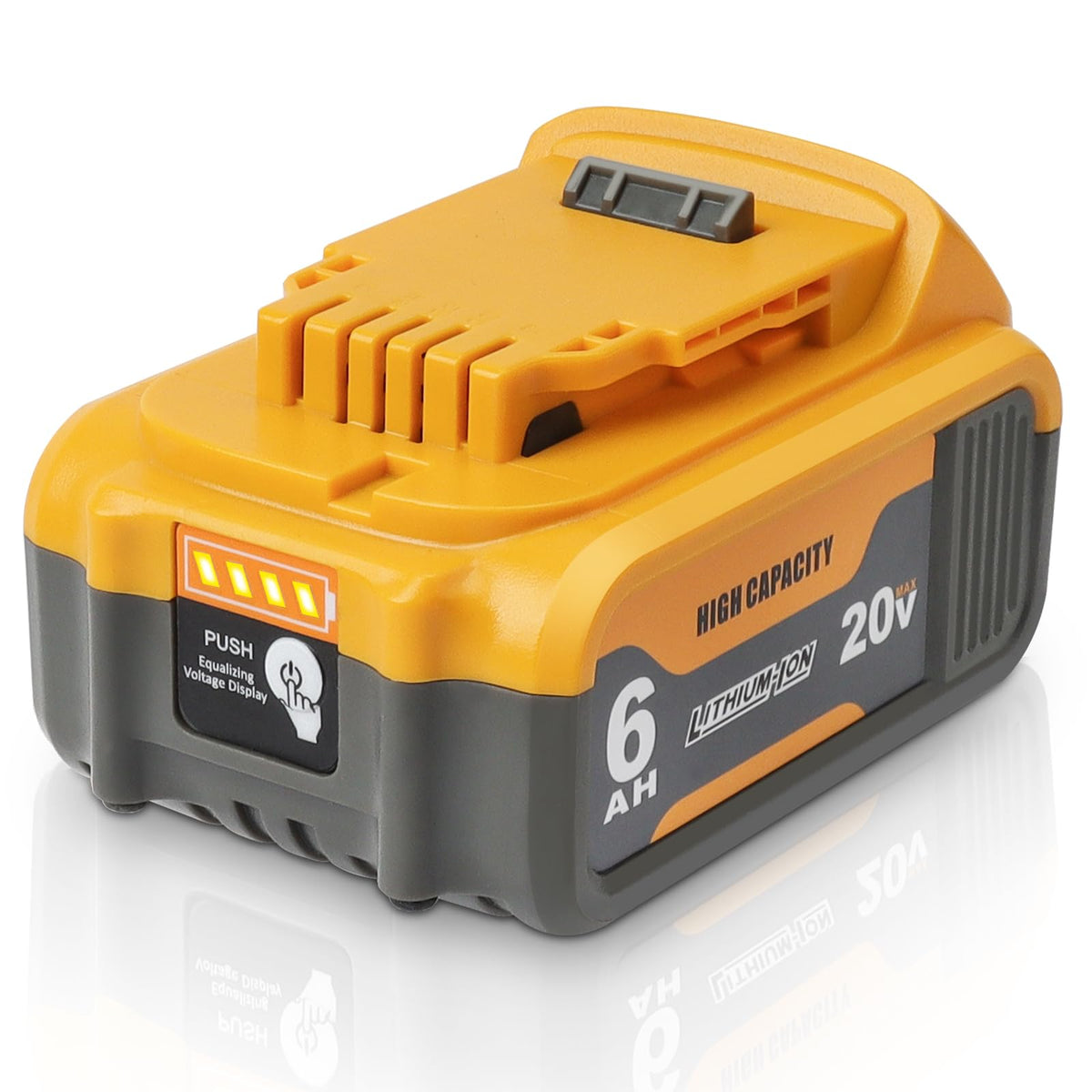 Waitley 20V battery exterior view showing rugged housing for durable power