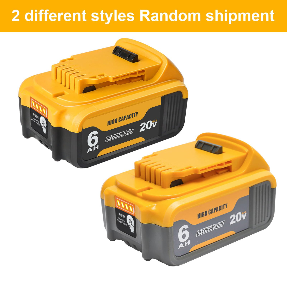 Waitley 20V battery with LED indicator showing charge status