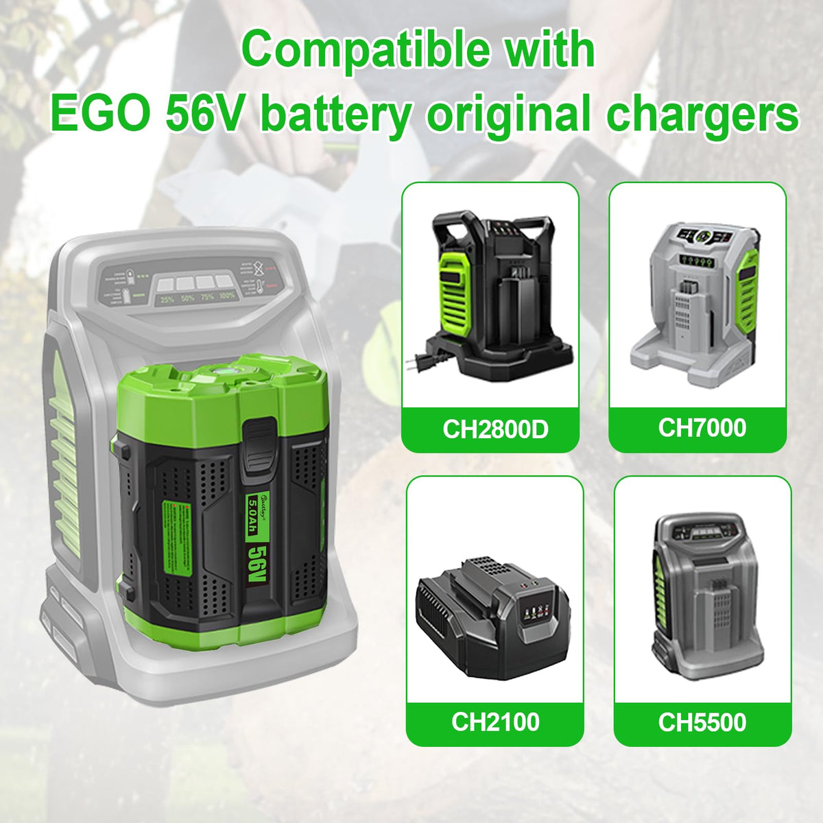 Waitley 56V 5Ah battery with LED indicators for status checks