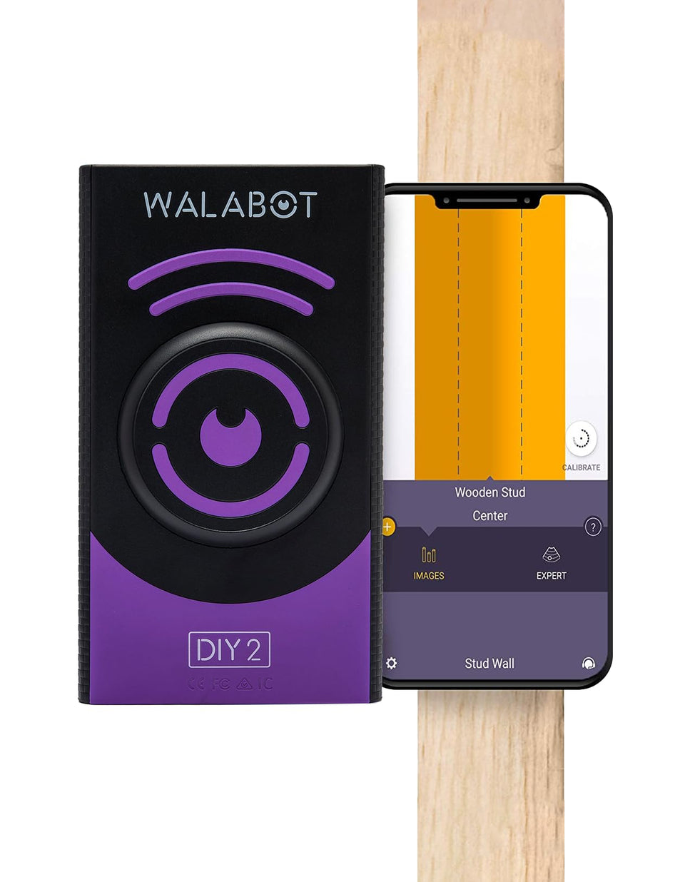Walabot DIY 2 visual stud finder wall scanner shows studs, pipes, and wires for safer installations