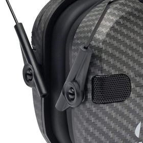 Walker's Razor Carbon earmuffs rugged rubberized coating for durability