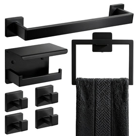 Walkinstin 16-inch towel bar adds convenient, tidy bathroom storage.