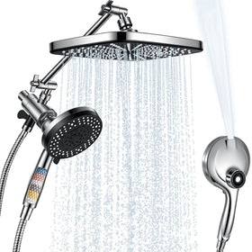 Walkinstin rainfall shower head overhead panel for full-body coverage and spa-like feel