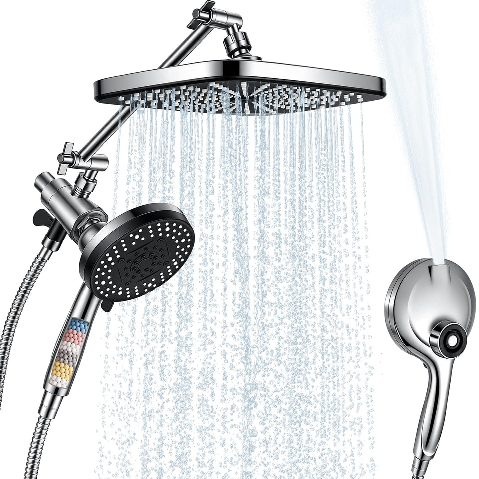 Walkinstin rainfall shower head overhead panel for full-body coverage and spa-like feel