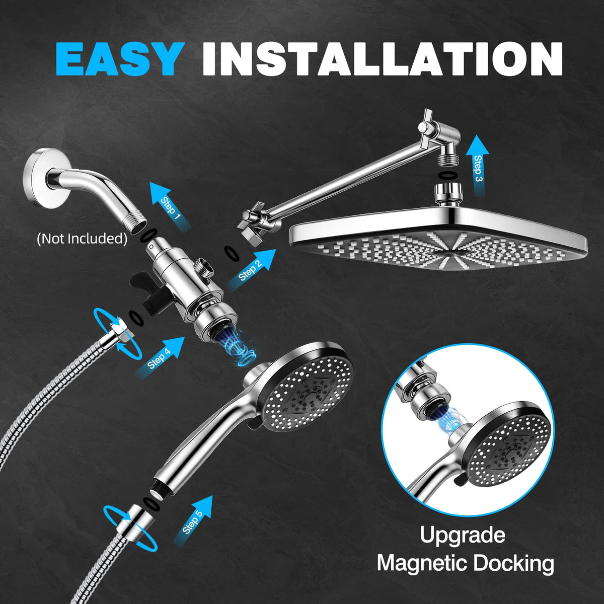 Walkinstin stainless steel hose ensures durable flexibility and reach