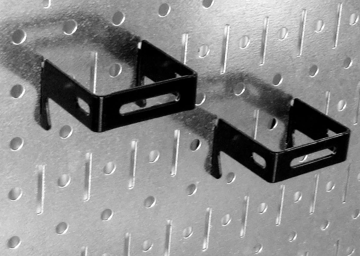 Wall Control medium hooks suitable for pliers and brushes within reach.
