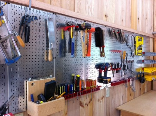 Wall Control heavy-duty storage suitable for garage and craft rooms