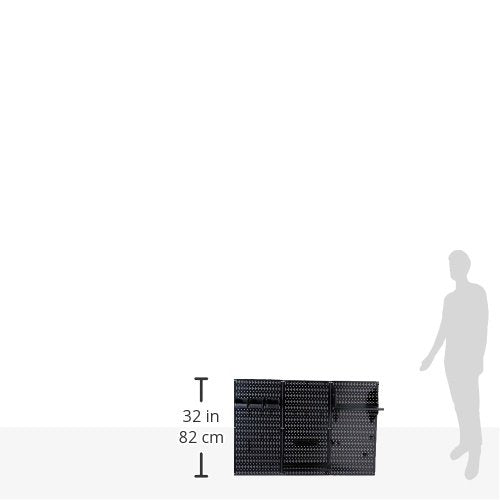 Wall Control pegboard with 6-inch shelf for compact storage.