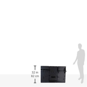 Wall Control pegboard with 6-inch shelf for compact storage.