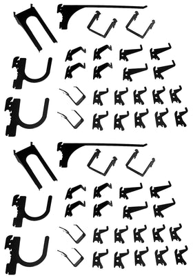 Wall Control standard hooks securing tools with stable engagement.