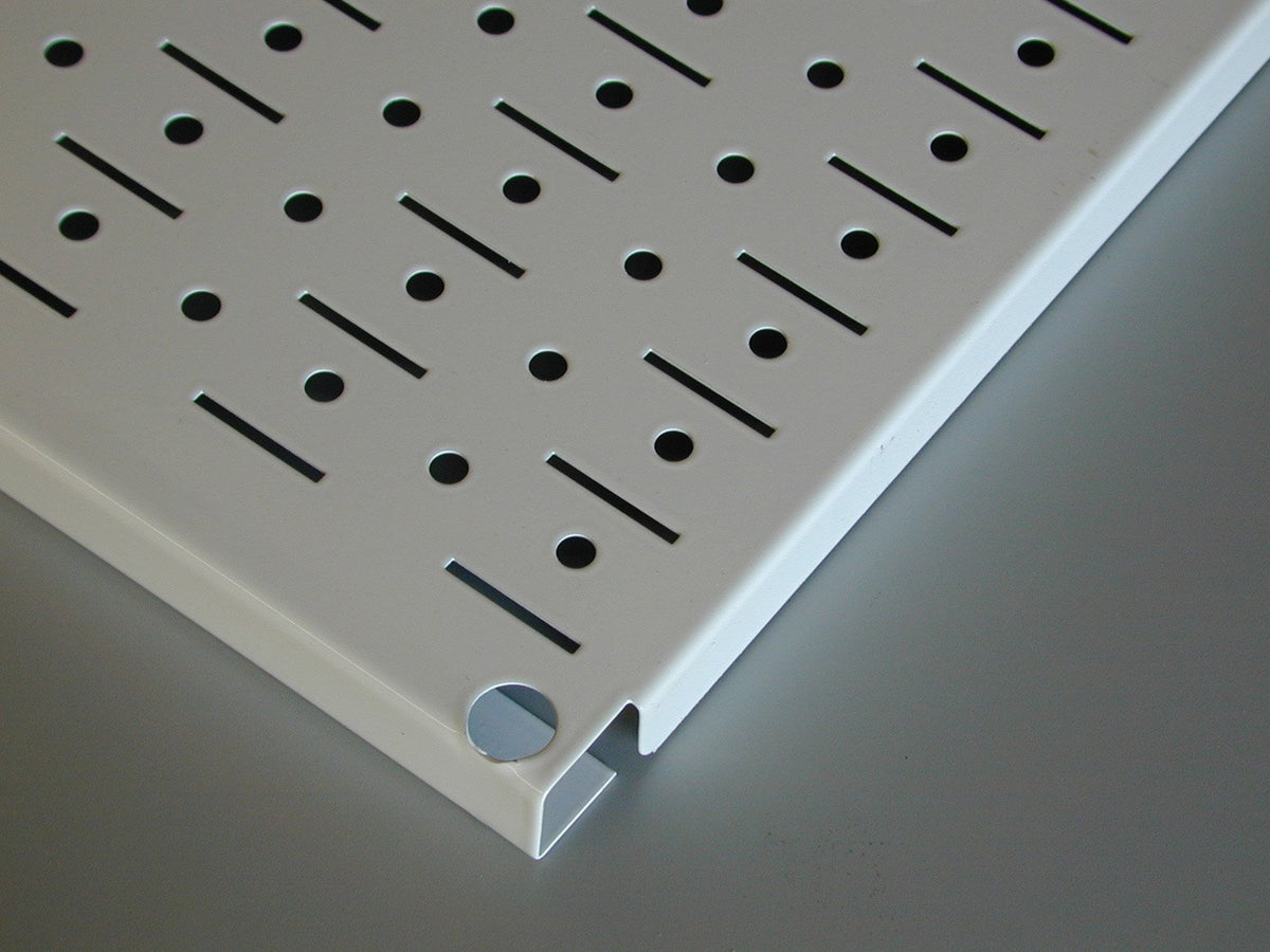 Two panel Wall Control setup in a workshop maximizing vertical storage