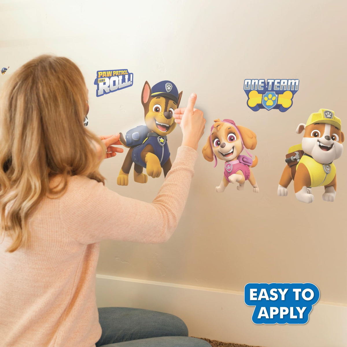 Wall Palz Paw Patrol Rubble decal brings cheerful color to walls