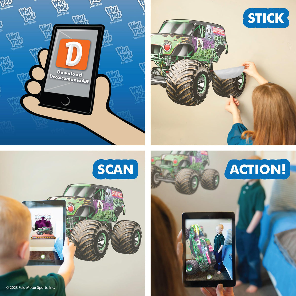 Peel-and-stick application leaves no residue on walls